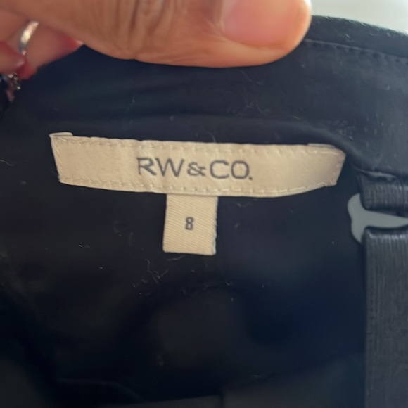 Black Strapless Dress with Silky Green Belt size 8 - Picture 6 of 6